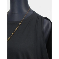 Bluzka XXL w luźnym stylu oversize - czarna wieczorowa